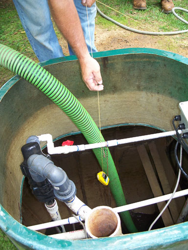 Testing for harmful gases and oxygen levels Full service septic repair install and maintenance for Northeast Georgia and the surrounding area